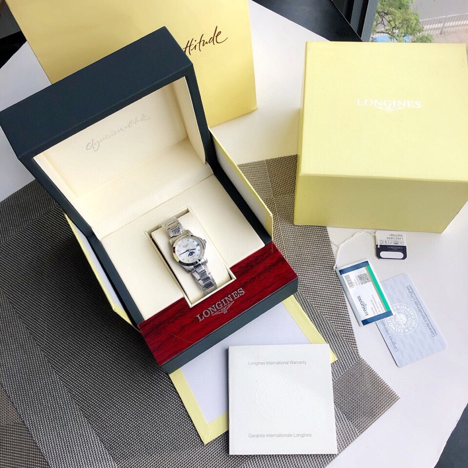 Nuevo modelo, modelo popular Longines Longine ... Reloj de mujer de moda deportiva funcional con fase lunar para mujer …