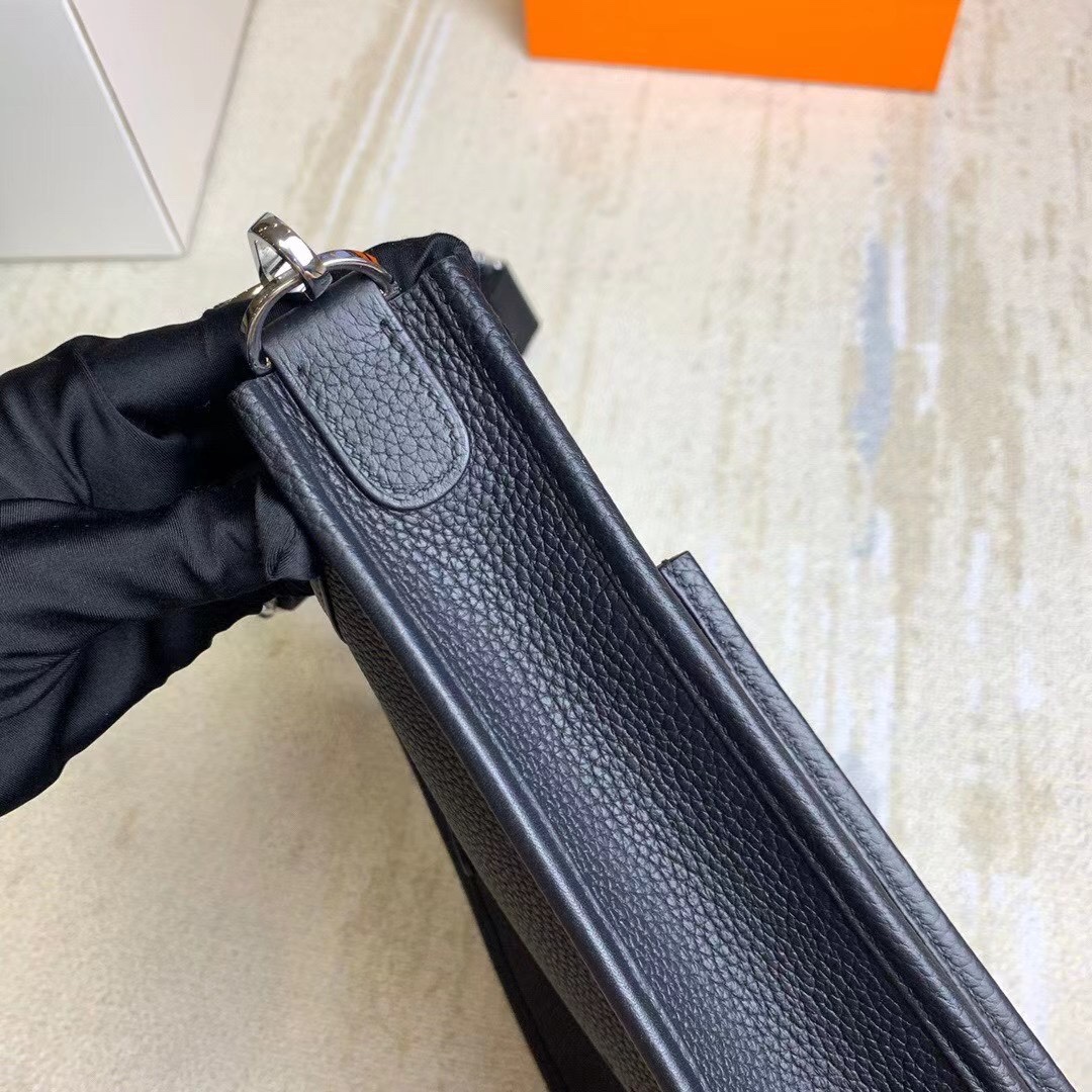 Hermes Evelyne Superiore Borse Crossbody & Borse a Tracolla Nero Cucire Uomini 6 i1621056646 4819 4