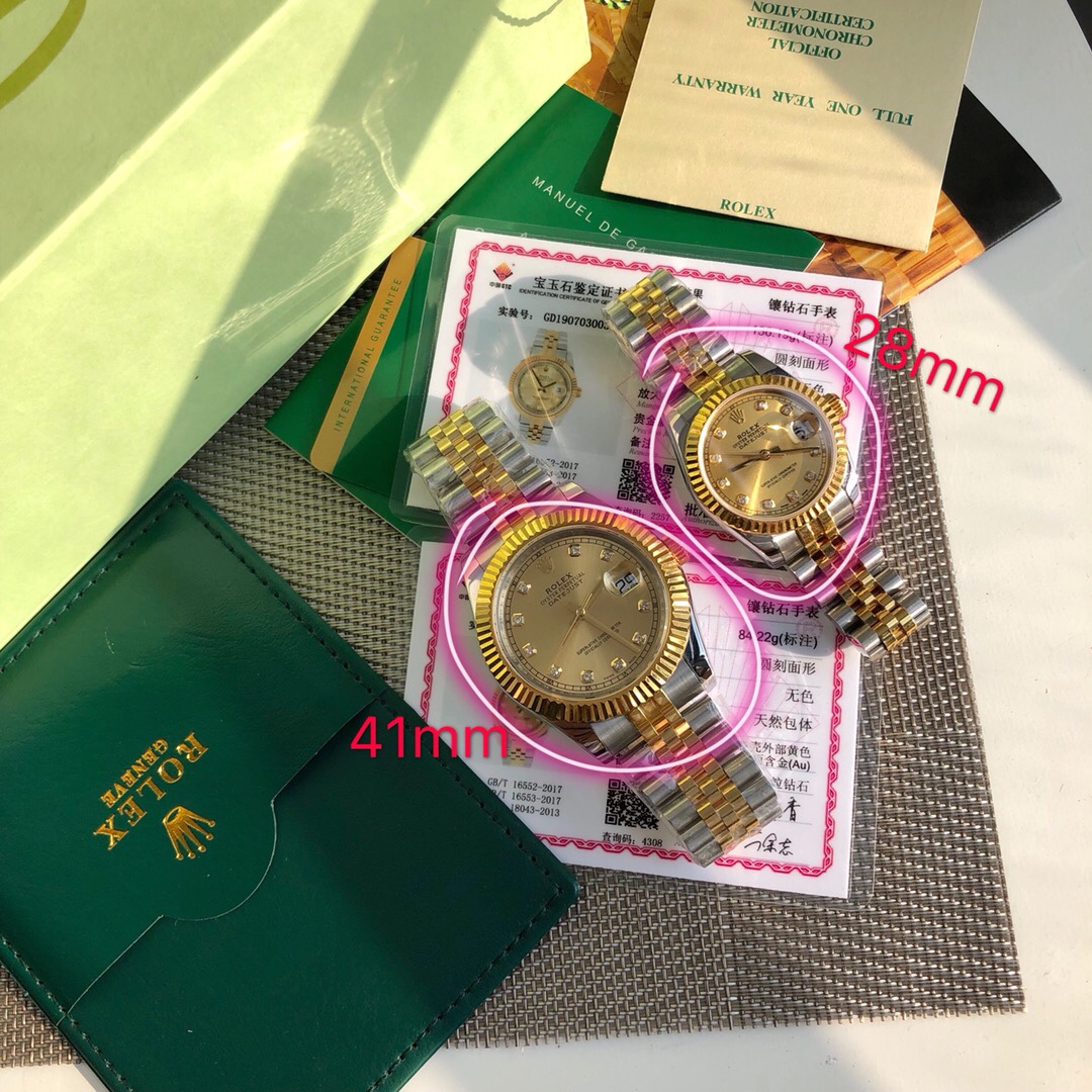 Rolex 重磅来袭 牛货 劳力士 情侣对表 男款采用瑞士ETA2836 女款采用瑞士ETA2671 机械机芯，动力储存48小时