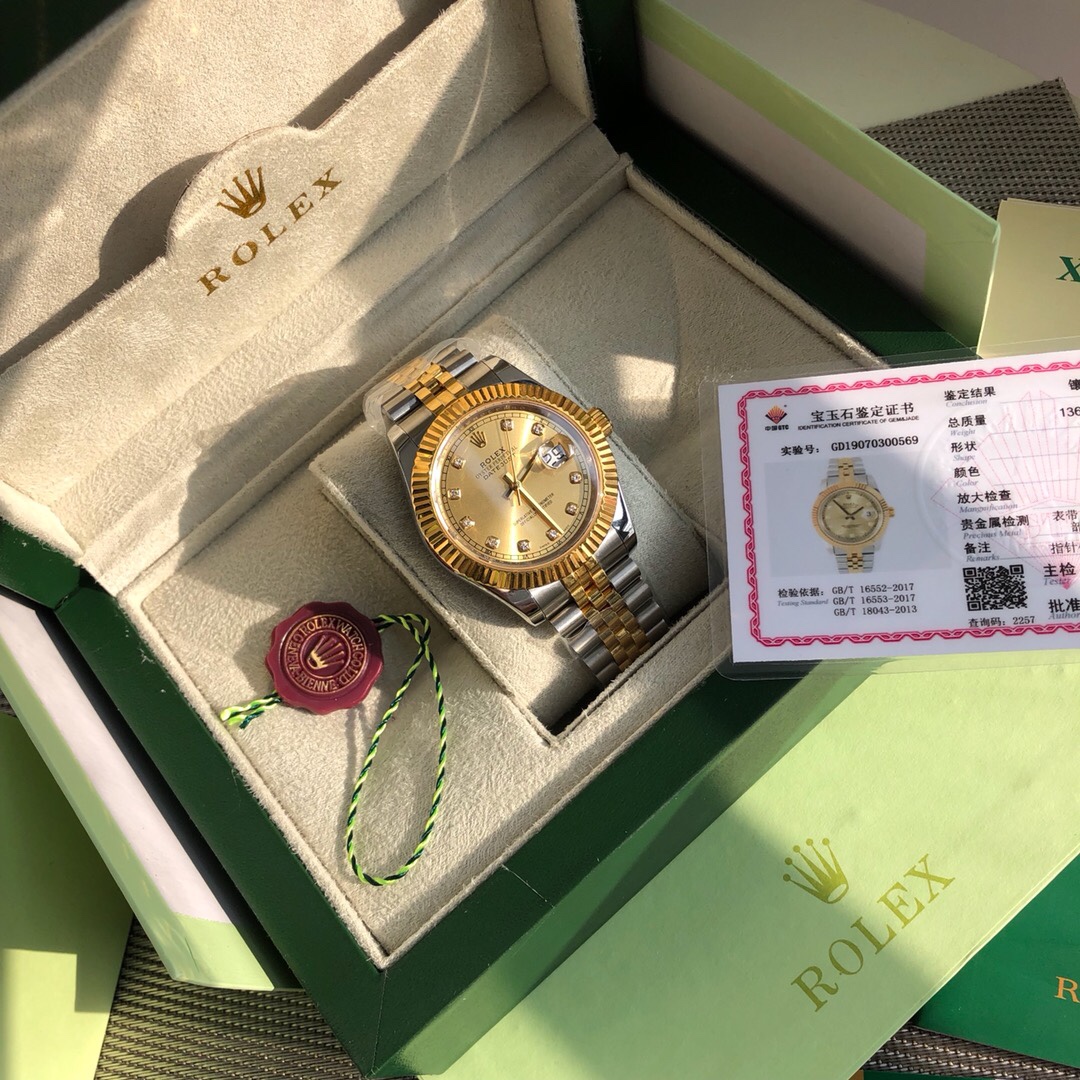 Rolex 重磅来袭 牛货 劳力士 情侣对表 男款采用瑞士ETA2836 女款采用瑞士ETA2671 机械机芯，动力储存48小时