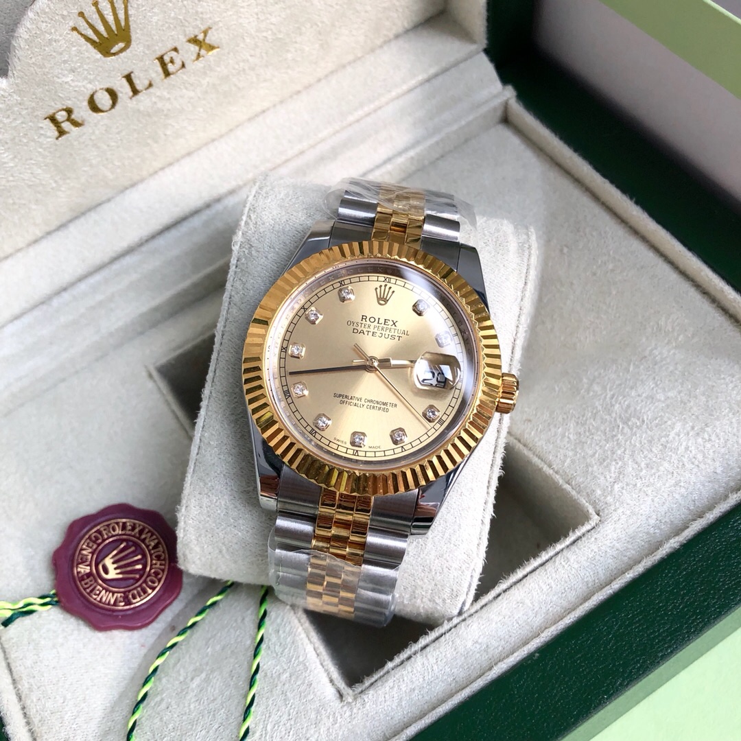 Rolex 重磅来袭 牛货 劳力士 情侣对表 男款采用瑞士ETA2836 女款采用瑞士ETA2671 机械机芯，动力储存48小时