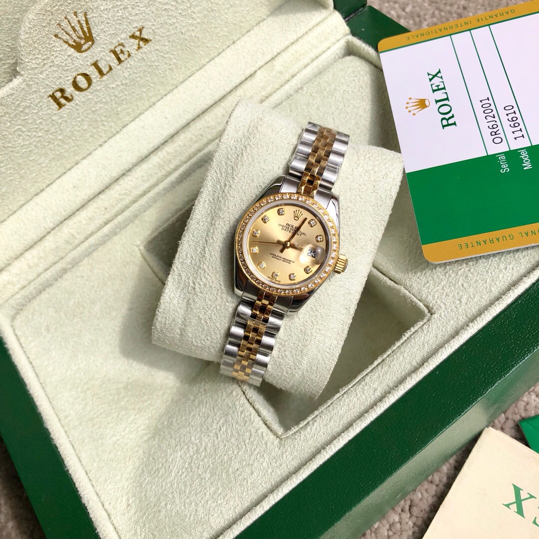 Rolex 劳力士女装日志型28㎜日志系列，女装日志型的蚝式表壳是坚固优雅、完美比例的典范