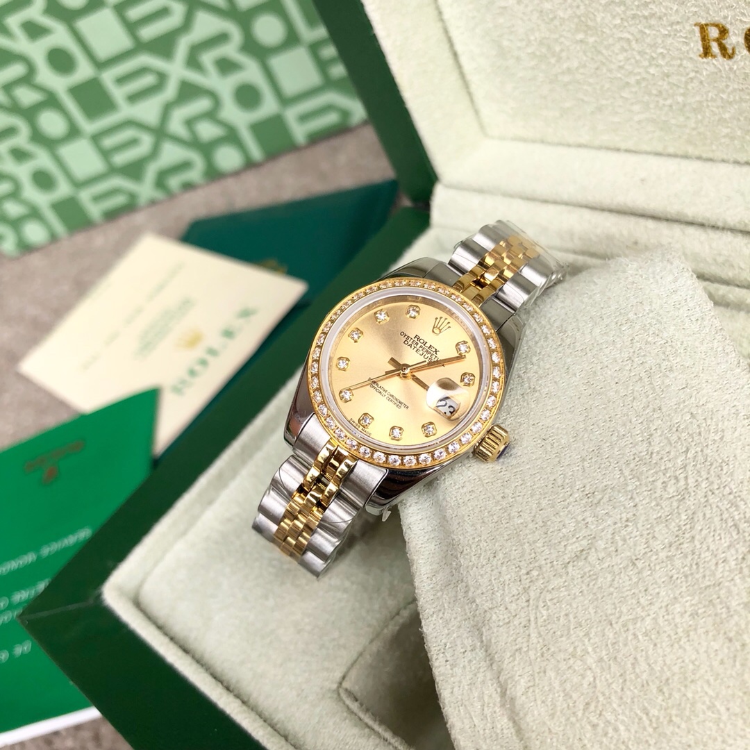 Rolex 劳力士女装日志型28㎜日志系列，女装日志型的蚝式表壳是坚固优雅、完美比例的典范