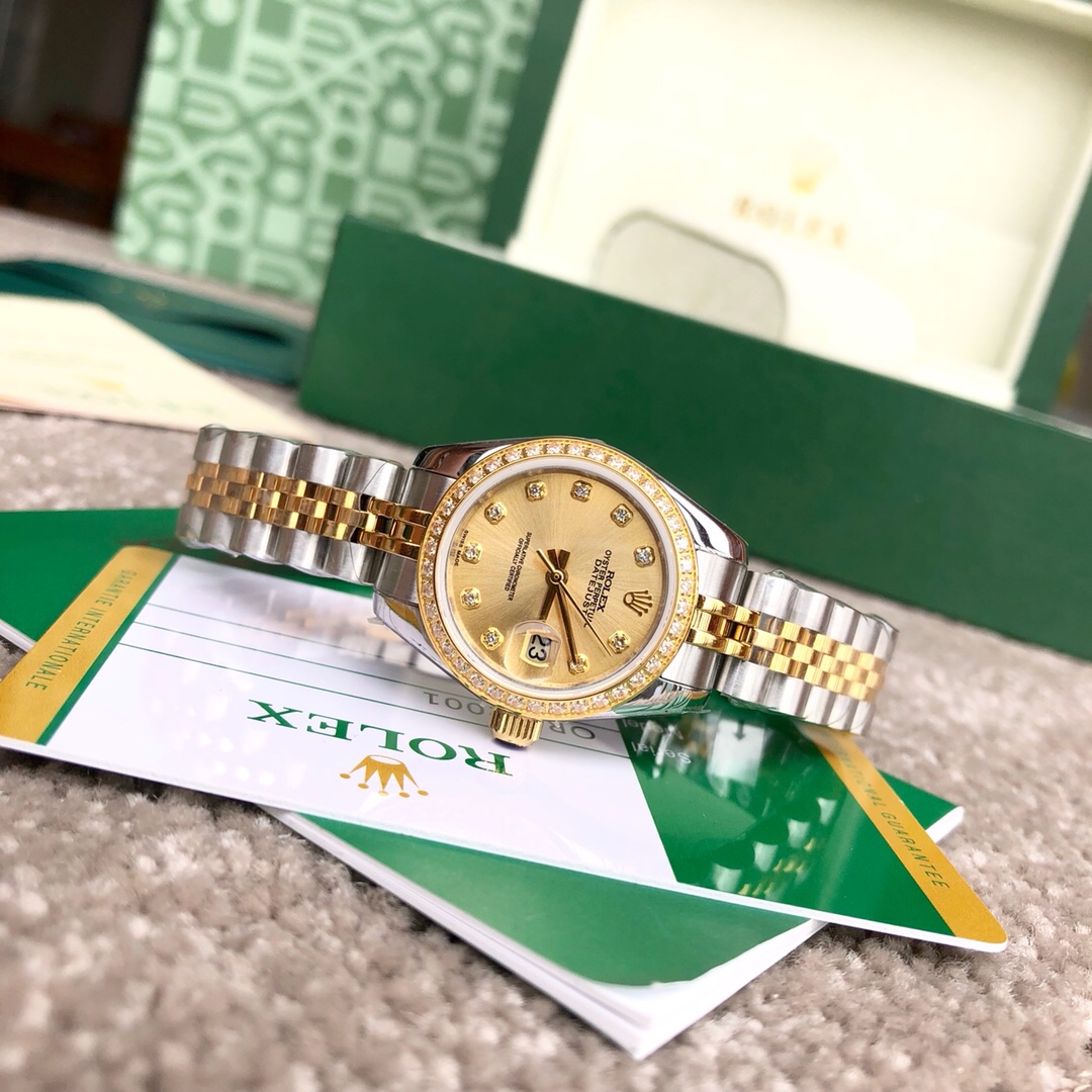 Rolex 劳力士女装日志型28㎜日志系列，女装日志型的蚝式表壳是坚固优雅、完美比例的典范