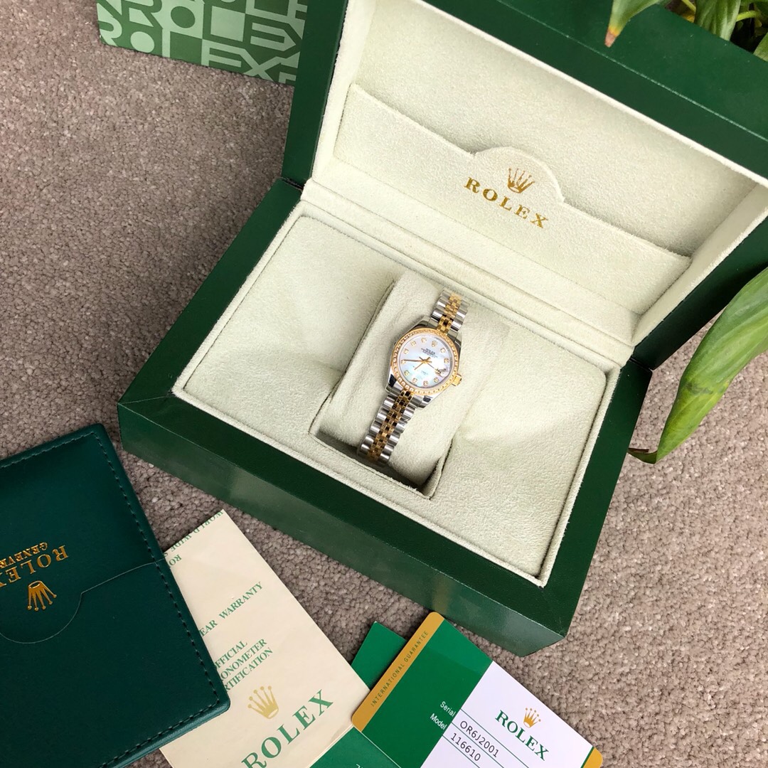 La serie Rolex Datejust 28 mm Datejust para mujer, la caja Oyster del Datejust para mujer es un modelo de sólida elegan…
