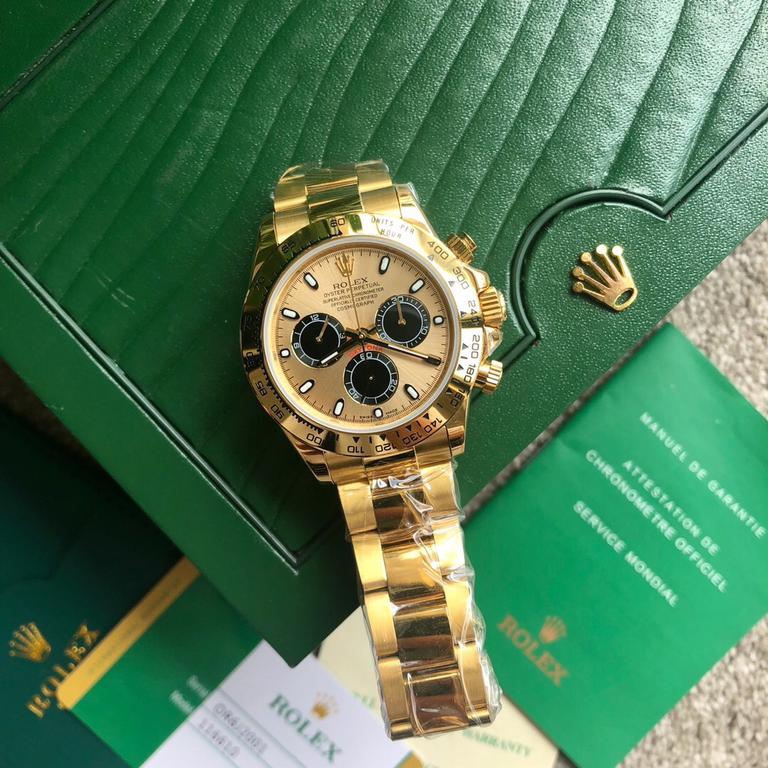 Reloj Rolex (ROLEX) serie Daytona reloj mecánico para hombre correa de acero tamaño 40 cm de profundidad resistente al …