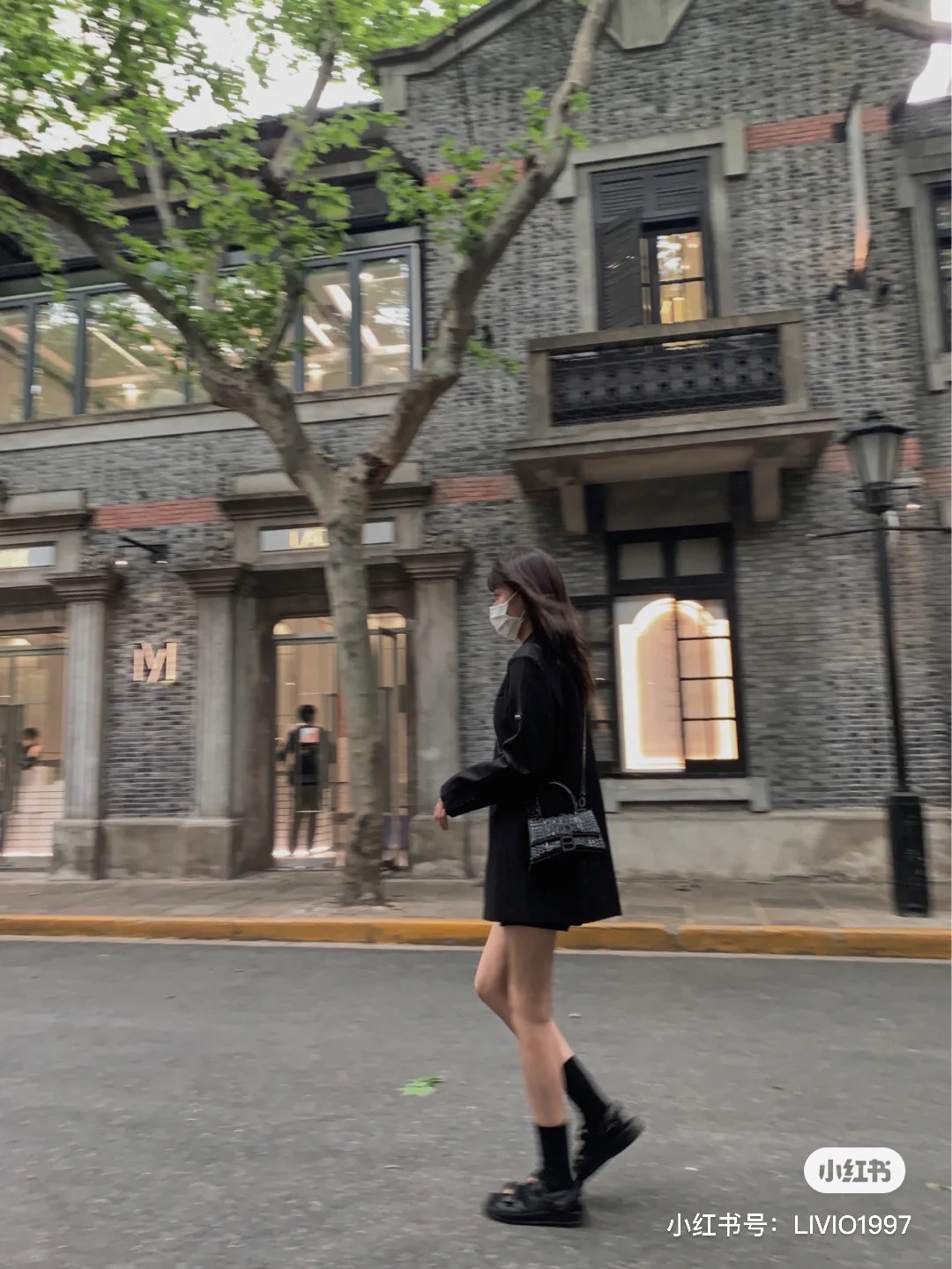 Balenciaga Hourglass XS 19CM BAG 鳄鱼纹沙漏包 592833黑色/黑扣