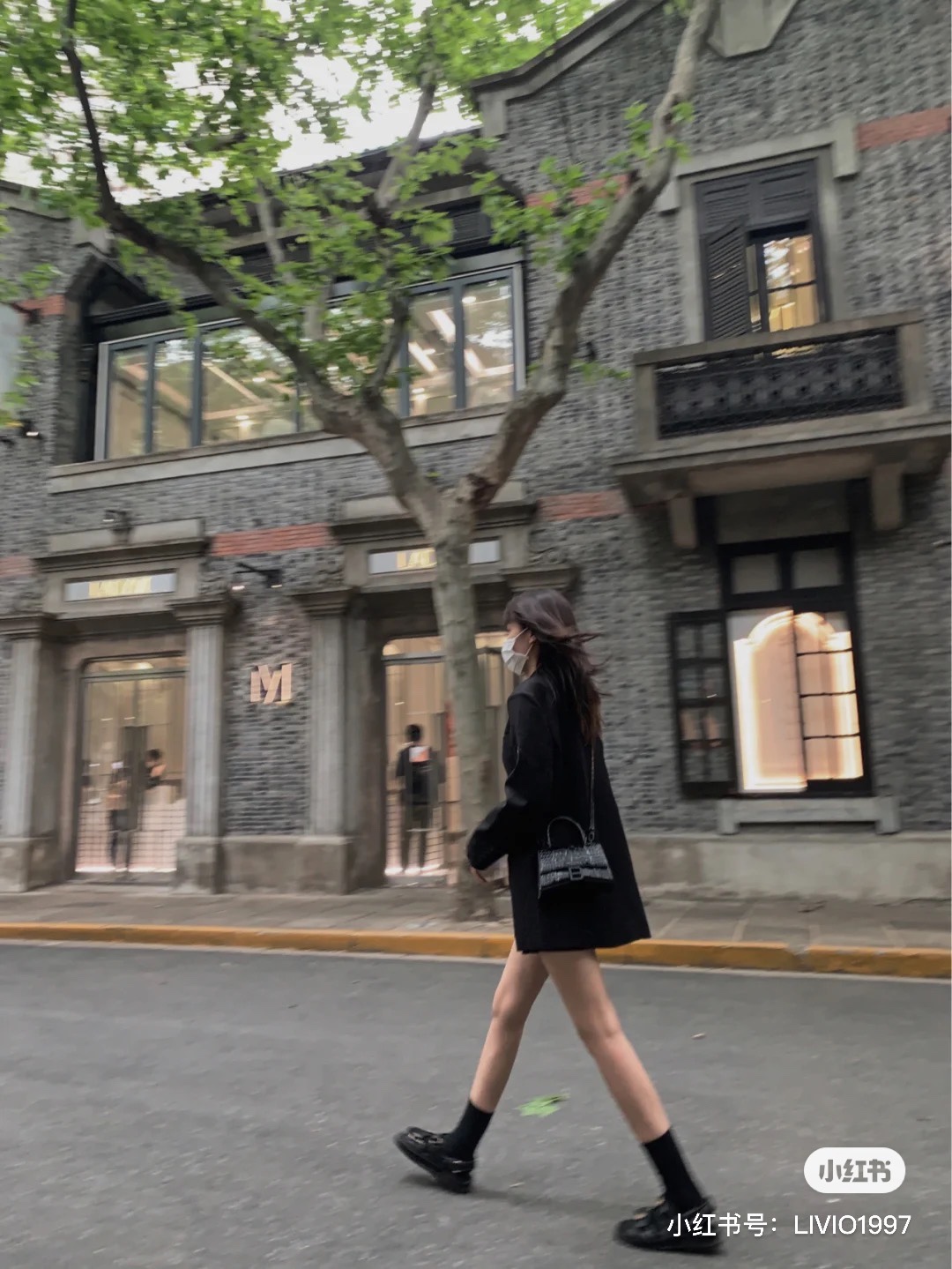 Balenciaga Hourglass XS 19CM BAG 鳄鱼纹沙漏包 592833黑色/黑扣