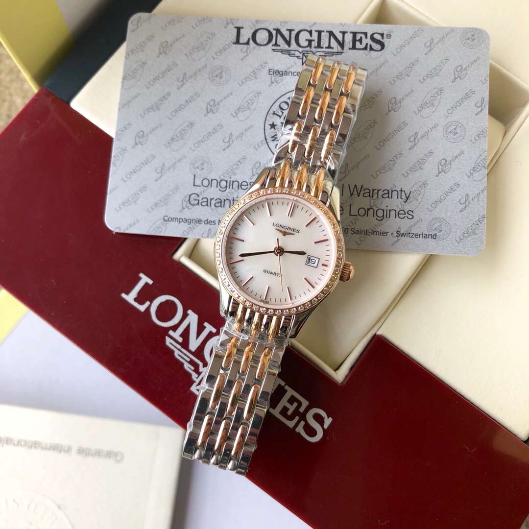 Longines 浪琴-Longines雅致系列 新款超薄手表 蓝宝石水晶玻璃 316L精钢材质 全壳套精细打磨