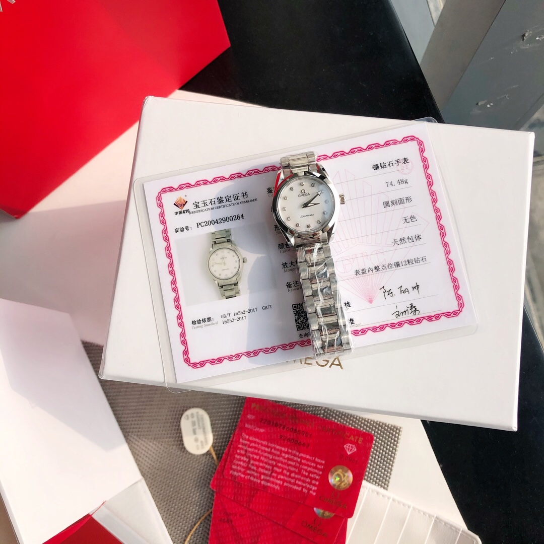 En stock, artículos populares en los mostradores, ¡primer lanzamiento exclusivo! El reloj para mujer Omega Seamaster Aq…