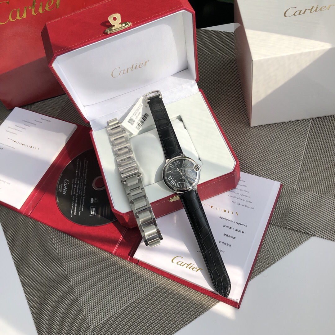 El reloj mecánico de 42 mm para hombre Kajia Blue Balloon de piel de cocodrilo americano ha llegado y se entrega con un…