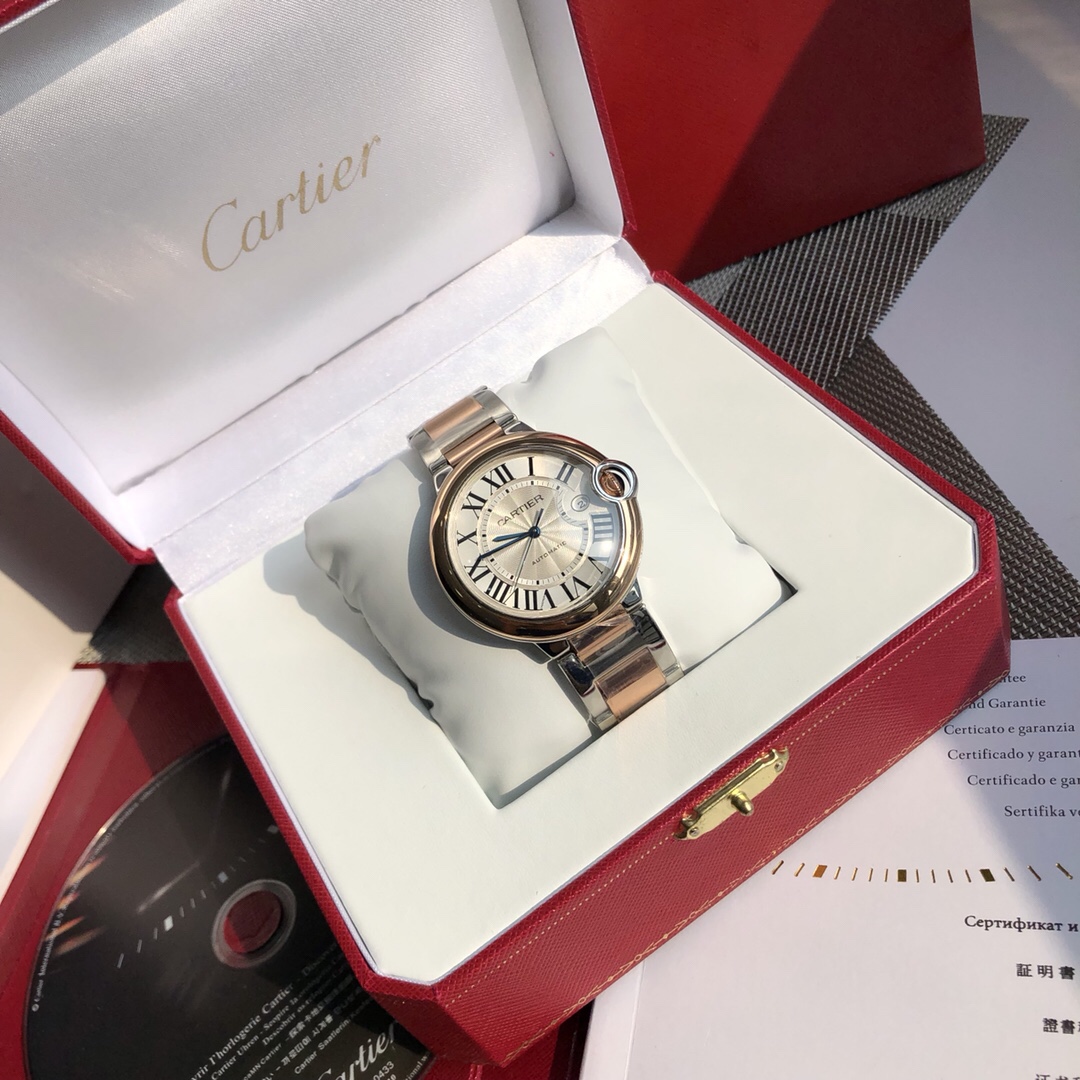 Exclusivo y genuino globo azul CARTIER para hombre de 42 mm envuelto en oro de 18 quilates, la misma carcasa y correa e…