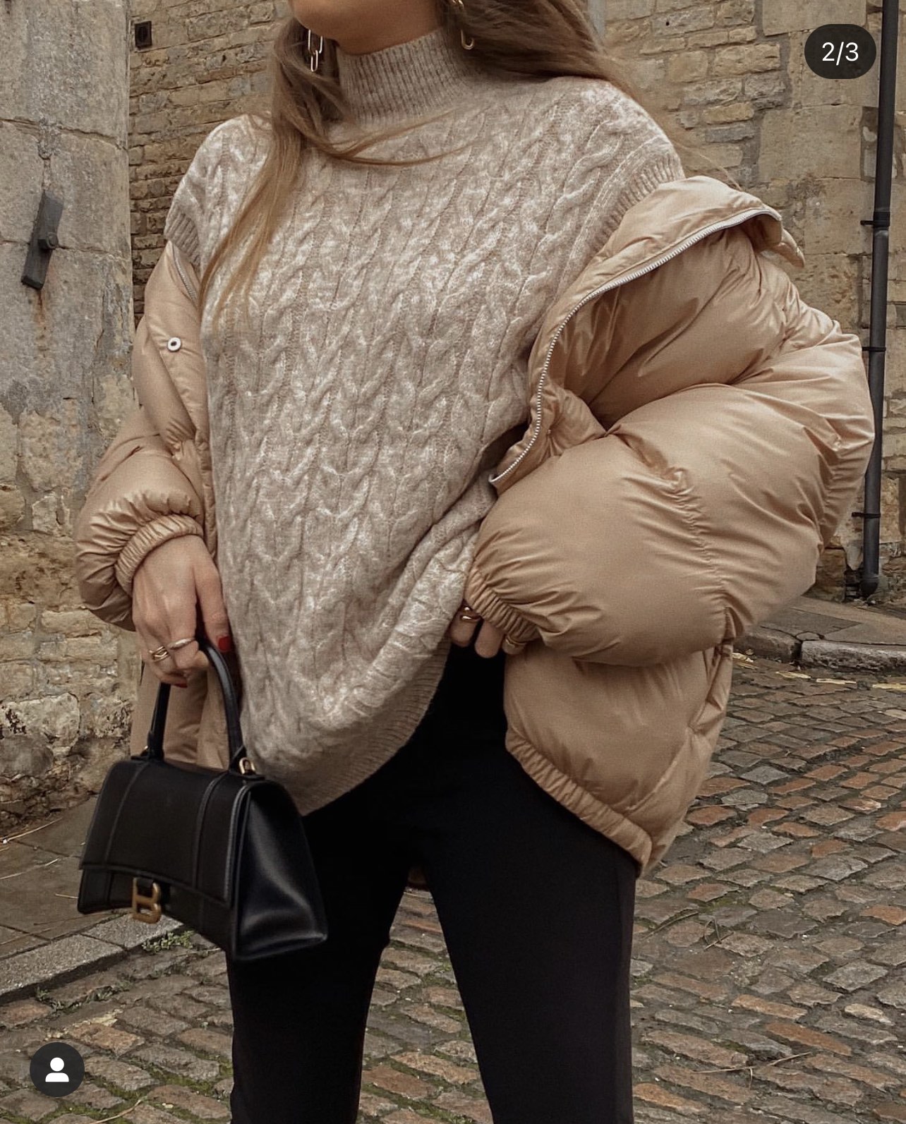 Balenciaga Hourglass S 23CM 平纹纹沙漏包 593546黑色/金扣