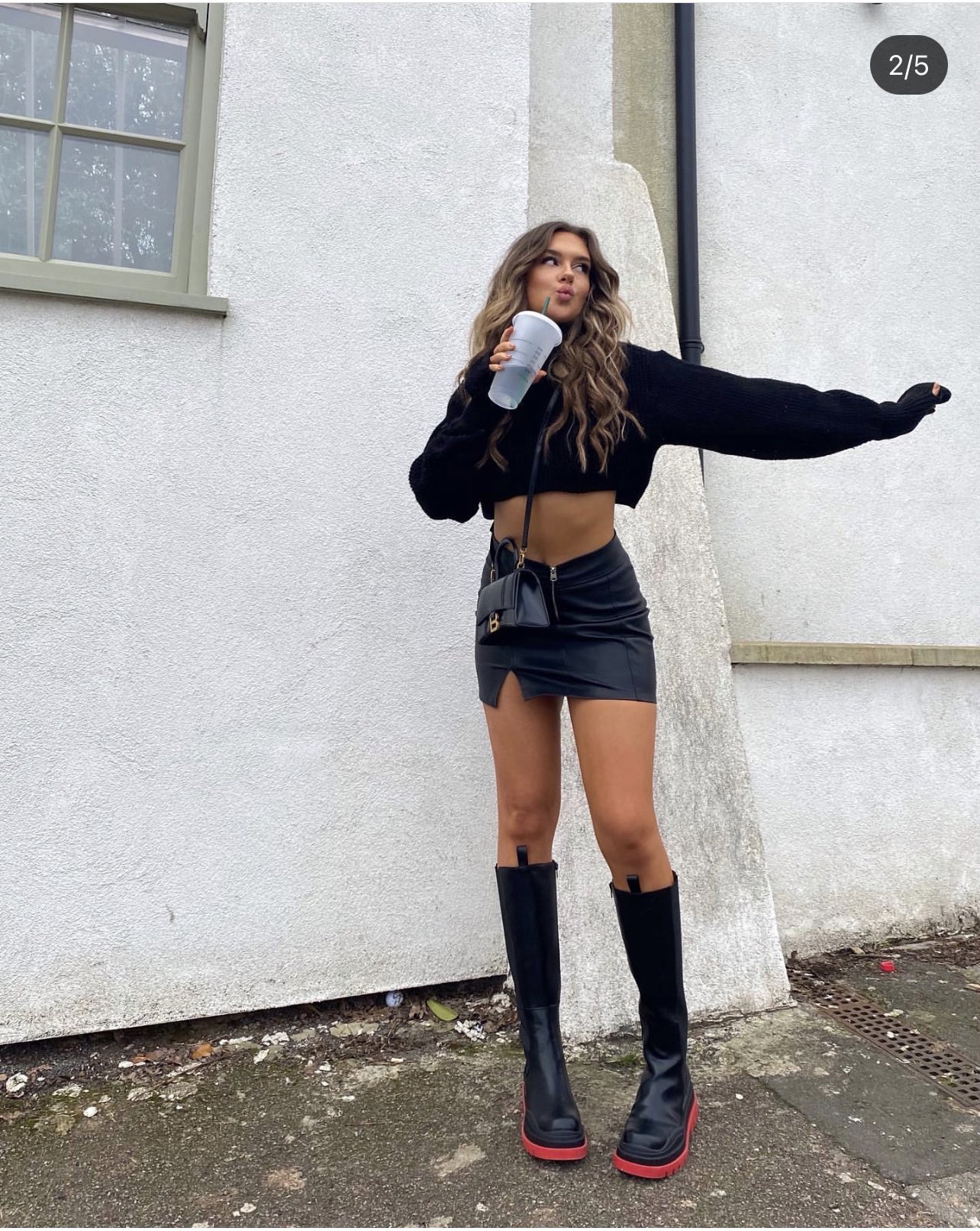 Balenciaga Hourglass XS 19CM BAG 平纹沙漏包 592833黑色/金扣