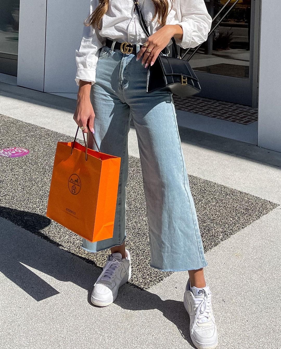 Balenciaga Hourglass S 23CM 平纹纹沙漏包 593546黑色/金扣