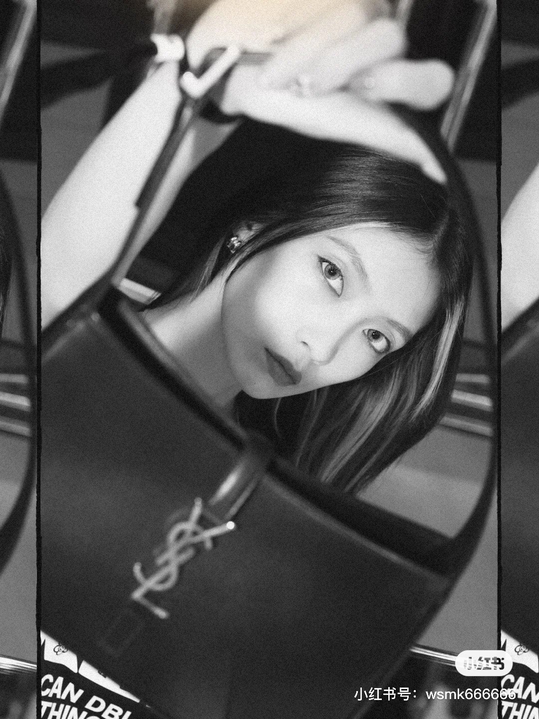 Saint laurent Ysl LE 5 À 7 平纹腋下包 657228黑色