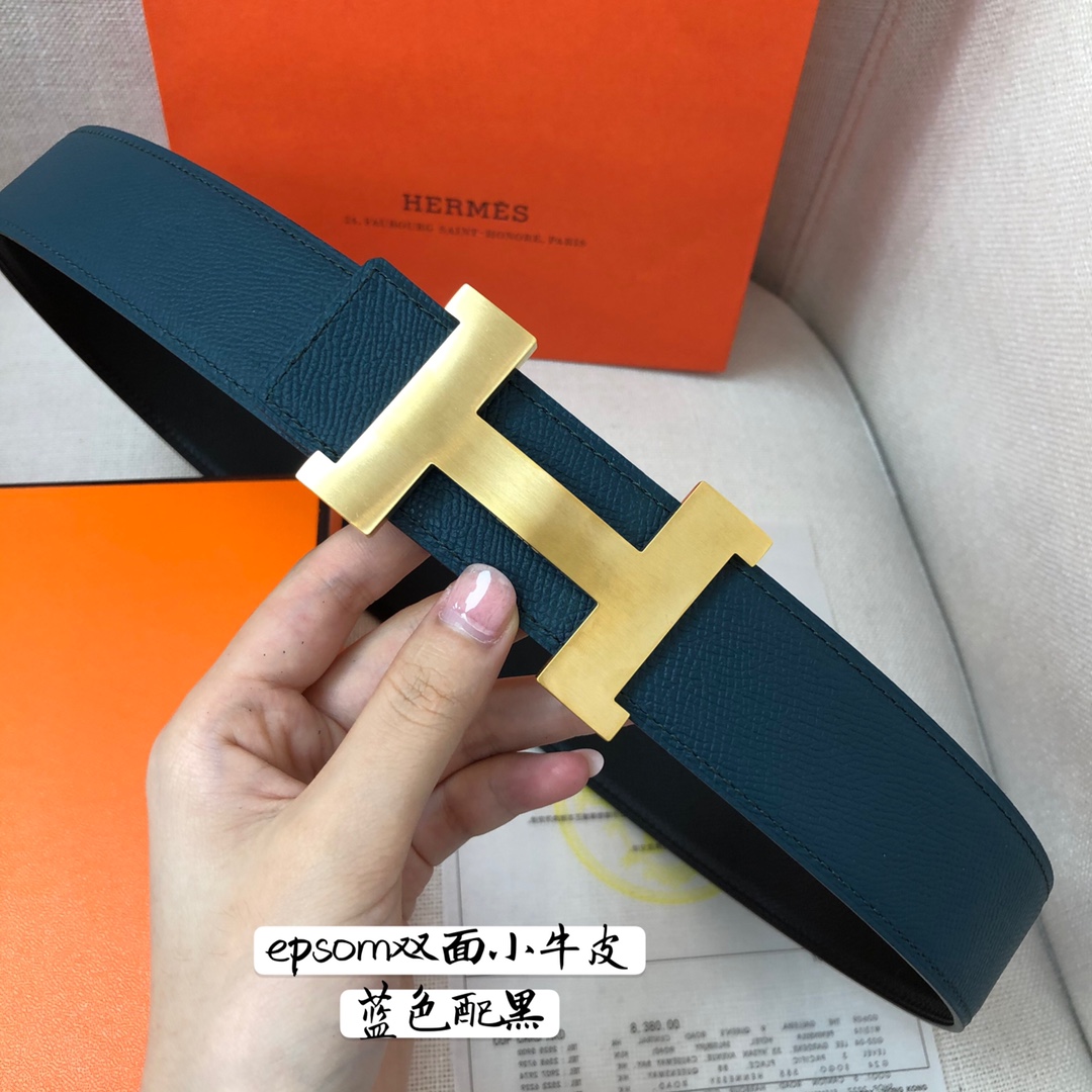 Hermes-38MM爱马仕专柜同步进epsom双面小牛皮精钢精品五金双面可用