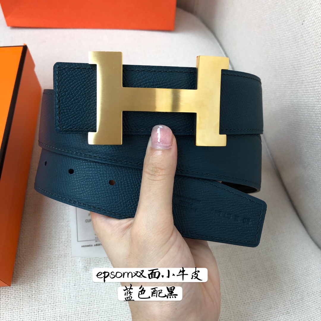 Hermes-38MM爱马仕专柜同步进epsom双面小牛皮精钢精品五金双面可用