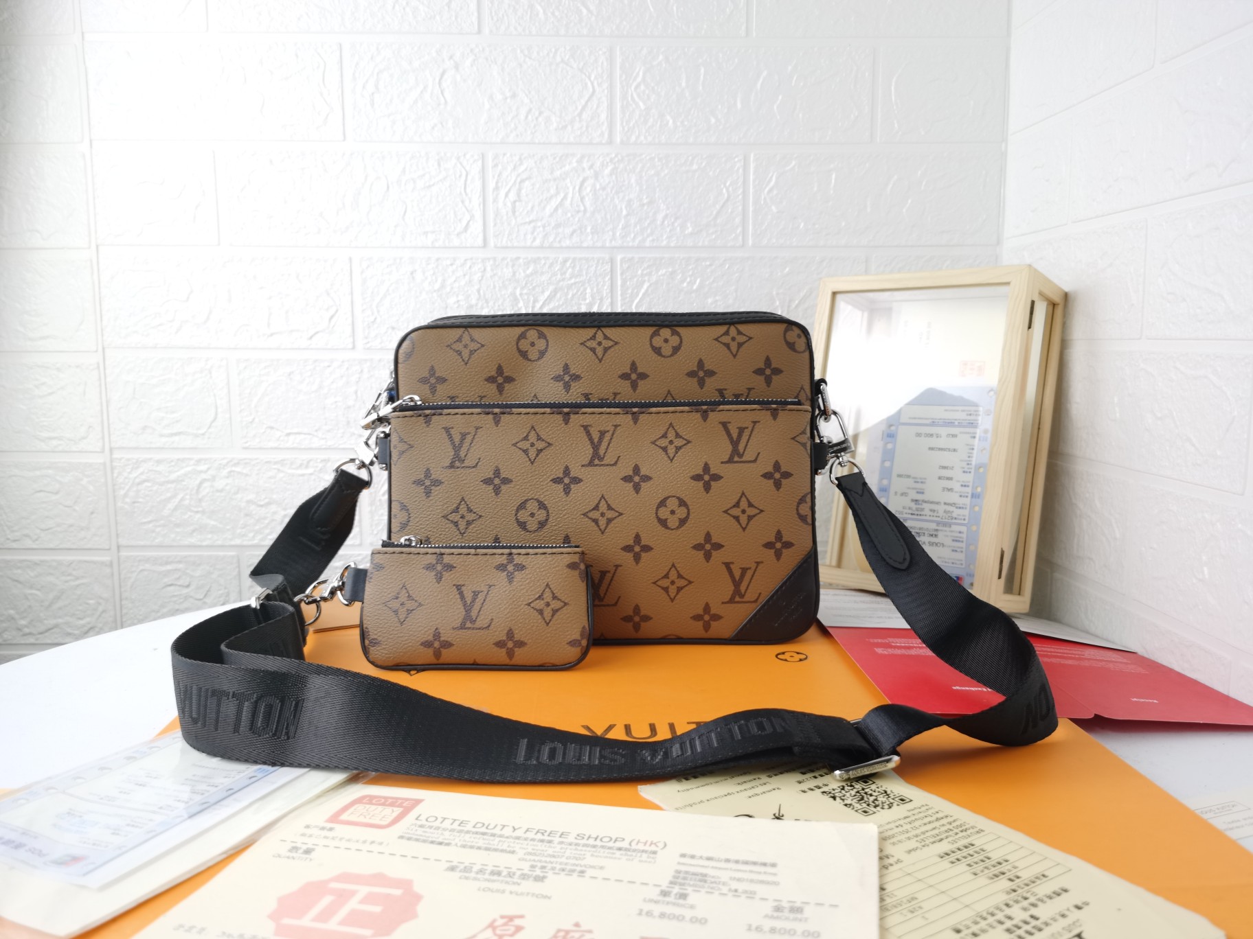 Louis Vuitton Messenger Bags Grey Monogram Canvas M69443