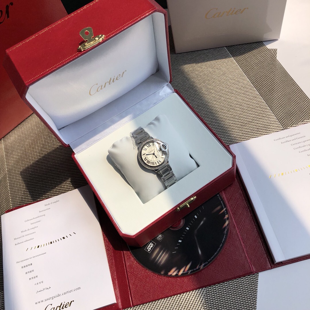Calidad de mostrador real, productos de canal especial, movimiento suizo original de Cartier, globo azul CART…
