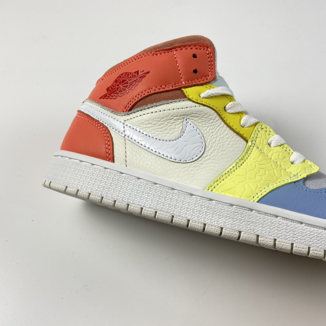 P240 Air Jordan 1 Mid AJ1 乔1 中帮百搭休闲运动板鞋 DJ6908-100