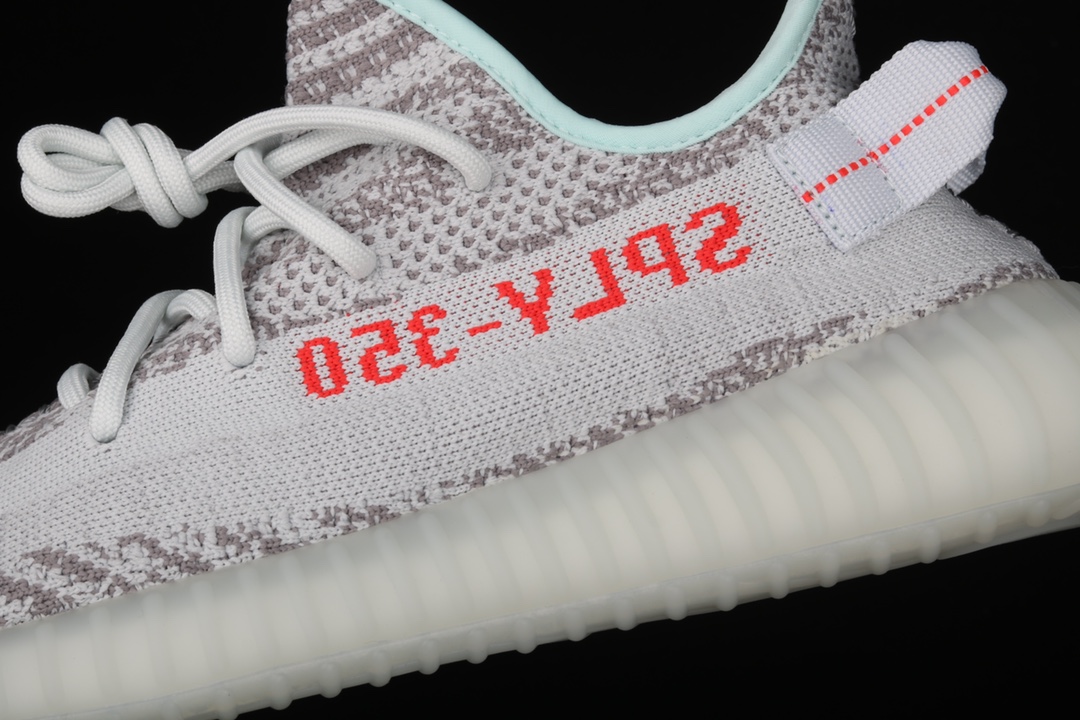 特价外贸版本AdYeezy350V2RealBoostBasfB37571阿迪达斯椰子350二代可燃冰蓝