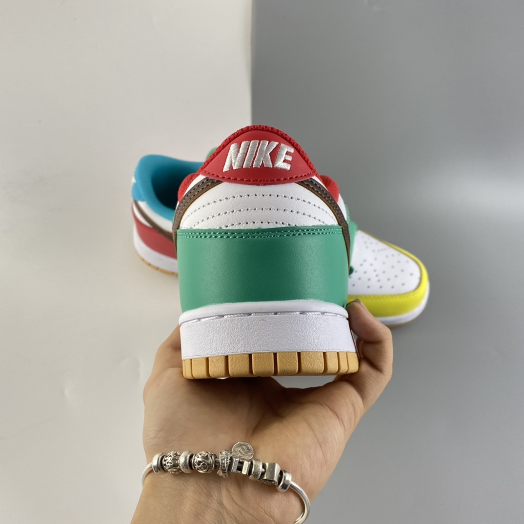 P280 Nike Dunk Low ”Free 99” 「white」多彩鸳鸯扣篮系列低帮休闲运动滑板鞋 DH0952-100
