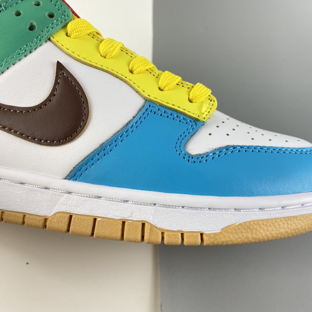 P280 Nike Dunk Low ”Free 99” 「white」多彩鸳鸯扣篮系列低帮休闲运动滑板鞋 DH0952-100