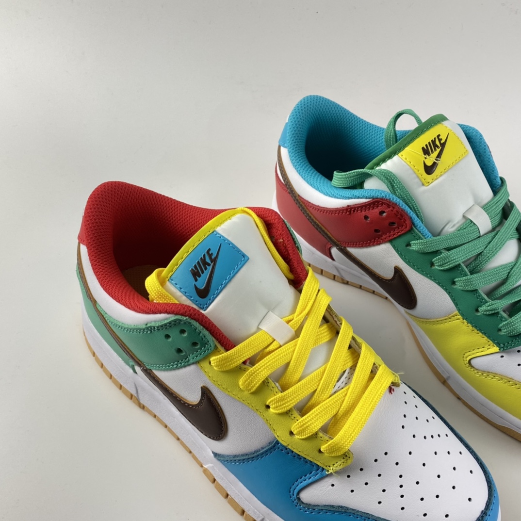 P280 Nike Dunk Low ”Free 99” 「white」多彩鸳鸯扣篮系列低帮休闲运动滑板鞋 DH0952-100