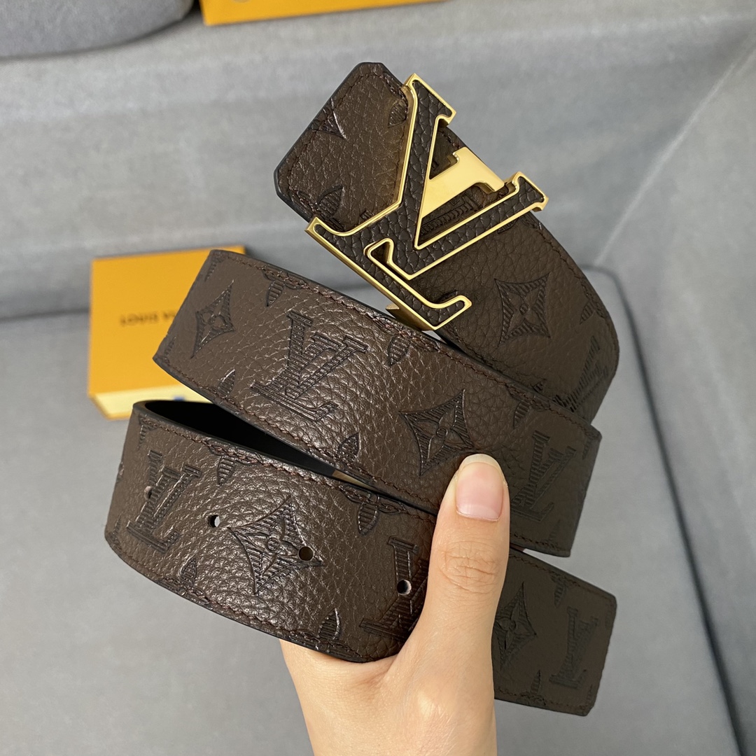 Louis Vuitton Belts Calfskin Cowhide