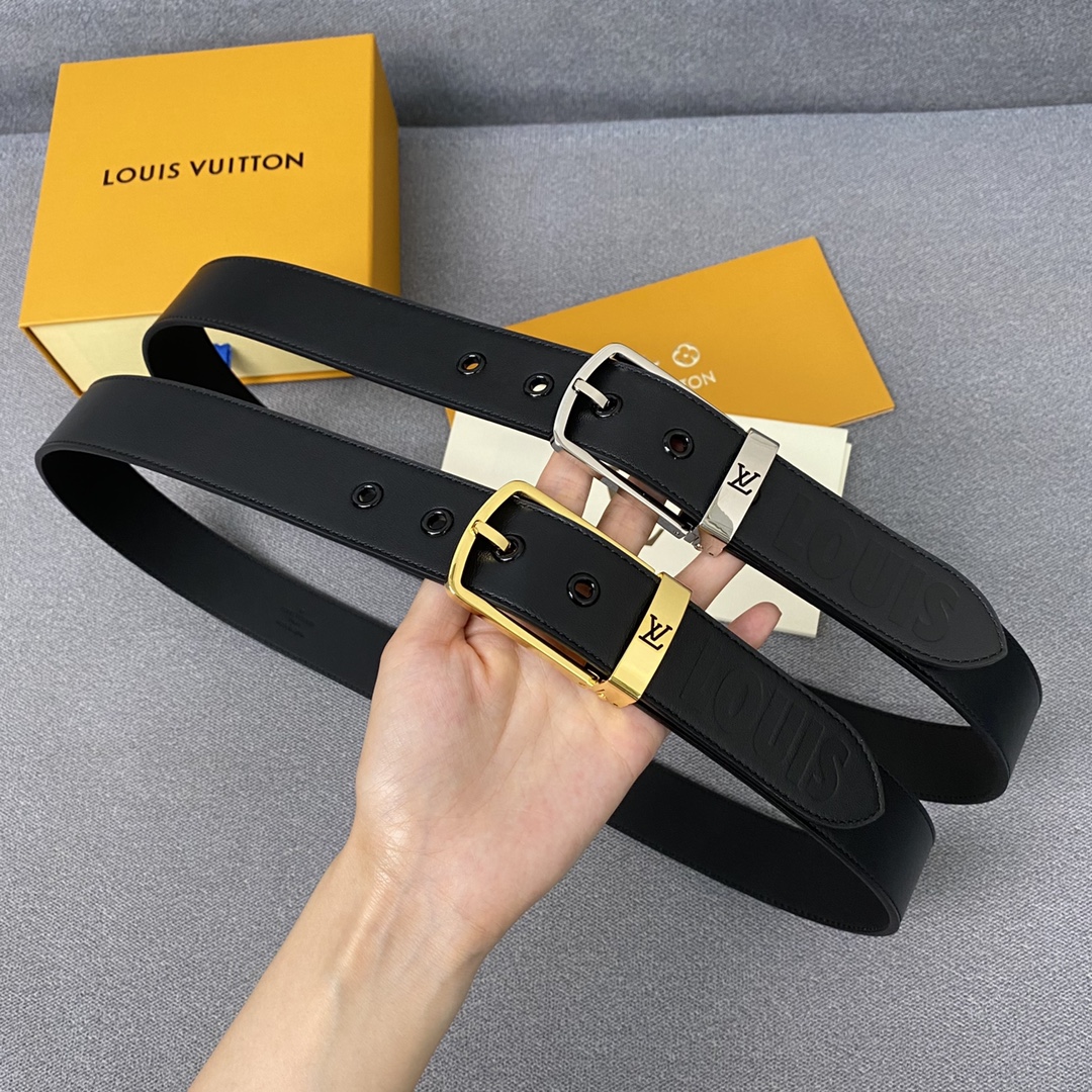 Louis Vuitton Knockoff
 Belts Men Calfskin Cowhide