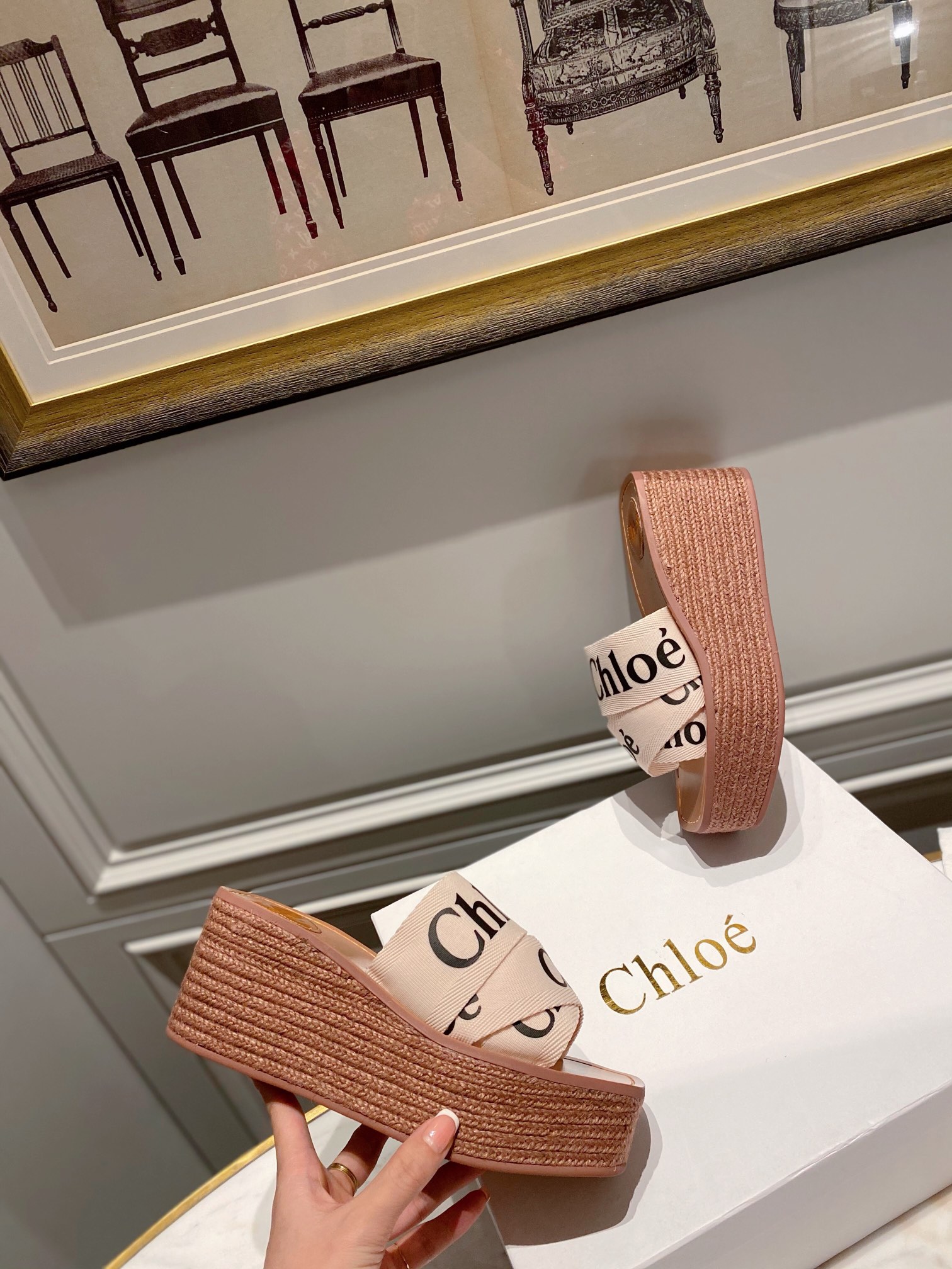 Chloé Woven Wedge Sandals - Stylish Comfort for Every Day 7 i1621248682 2376 5