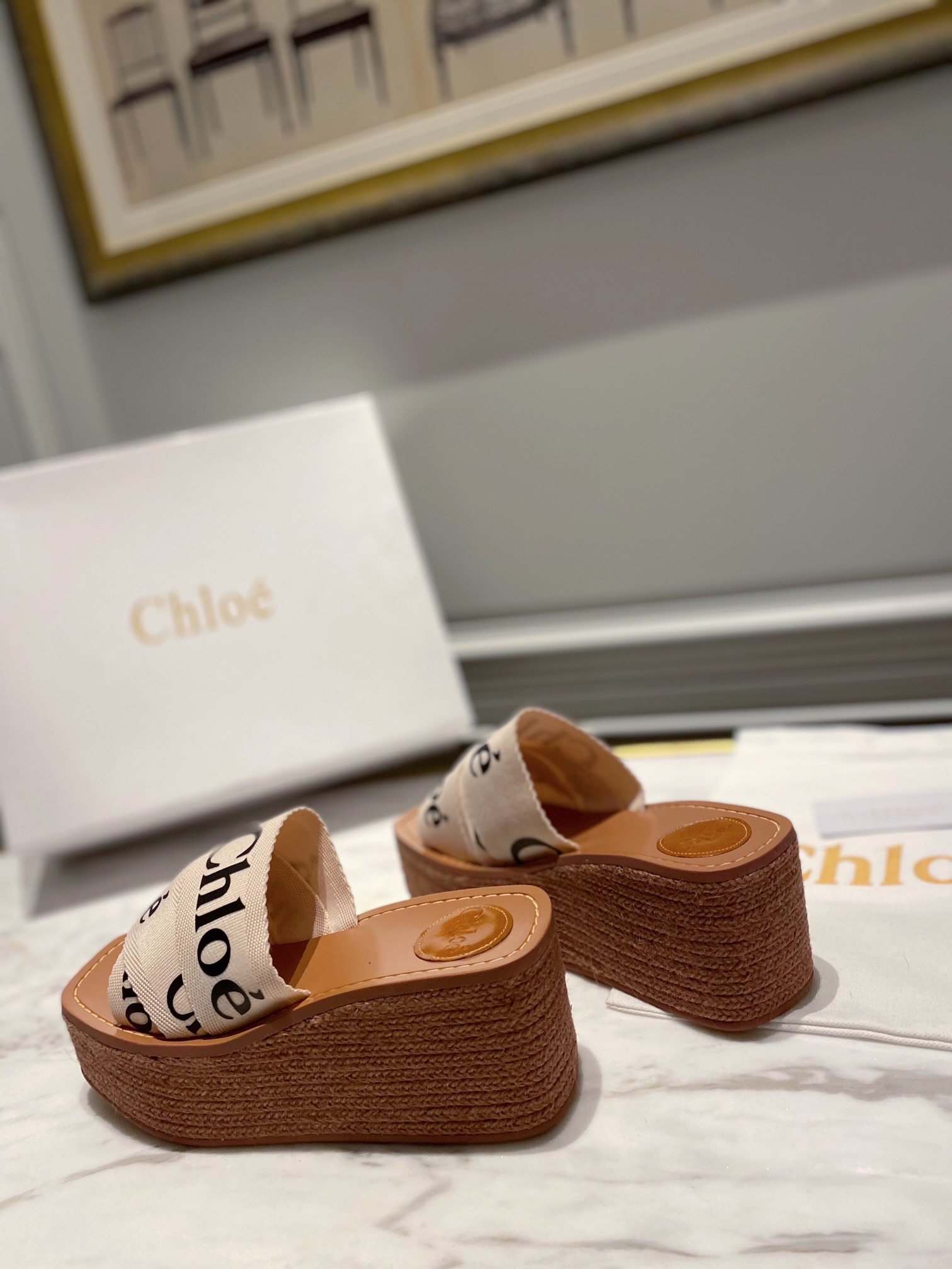 Chloé Woven Wedge Sandals - Stylish Comfort for Every Day 6 i1621248682 677 4