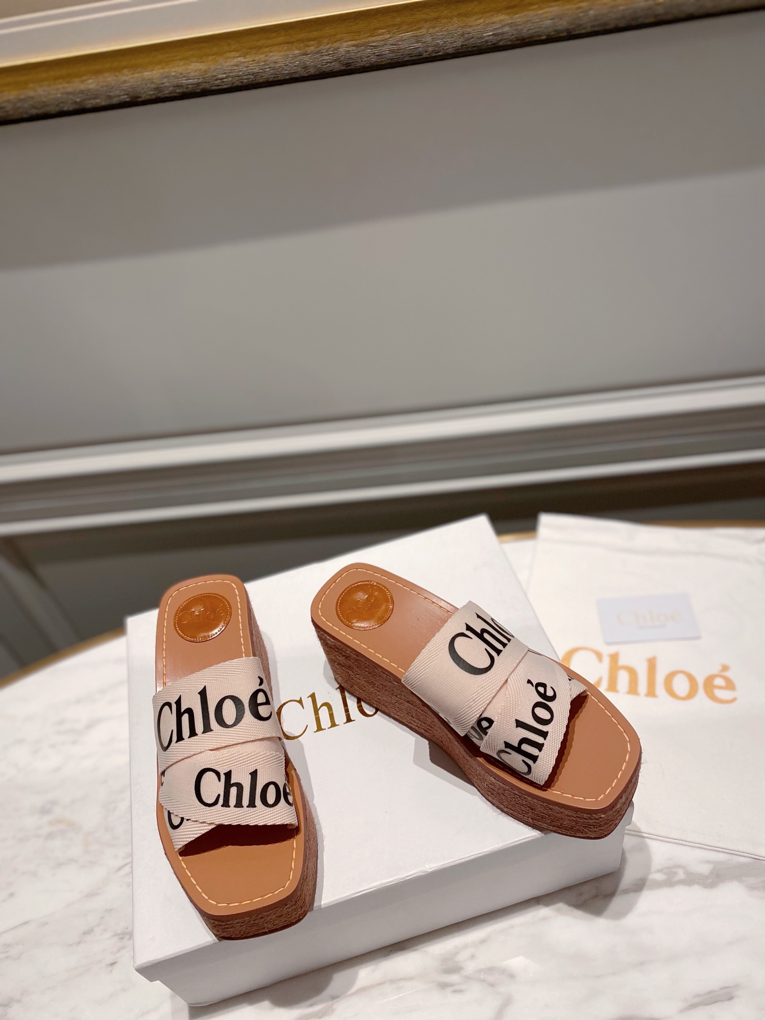 Chloé Woven Wedge Sandals - Stylish Comfort for Every Day 4 i1621248682 9764 1