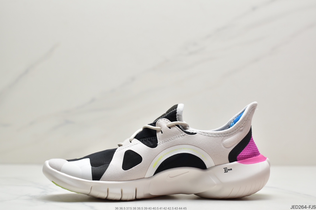 150 耐克Nike Wmns Free Rn 5.0 2019 赤足超弹力大底AQ1289-100
