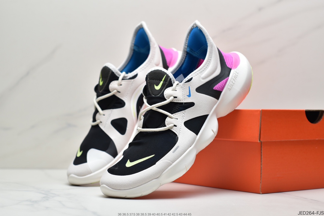 150 耐克Nike Wmns Free Rn 5.0 2019 赤足超弹力大底AQ1289-100