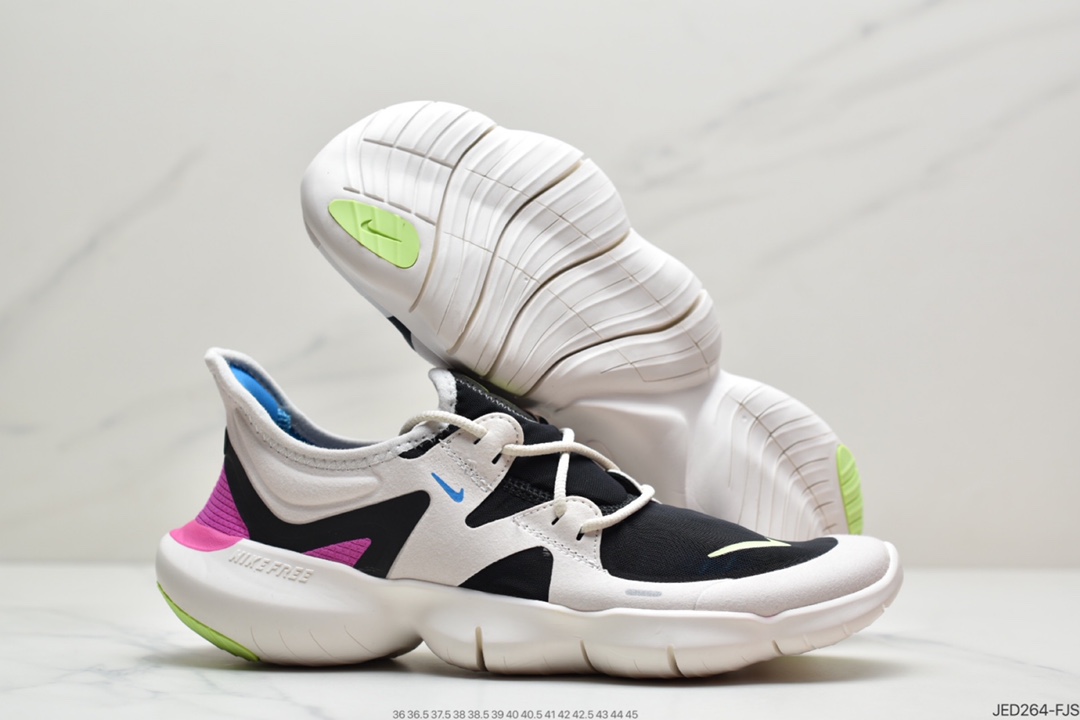 150 耐克Nike Wmns Free Rn 5.0 2019 赤足超弹力大底AQ1289-100
