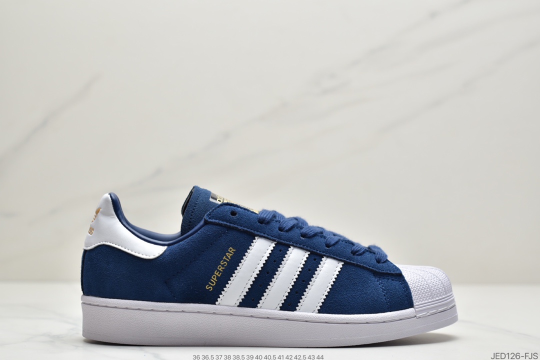 150 阿迪达斯Adidas Superstar  贝壳头 翻毛三叶草经典百搭休闲运动板鞋 G25964