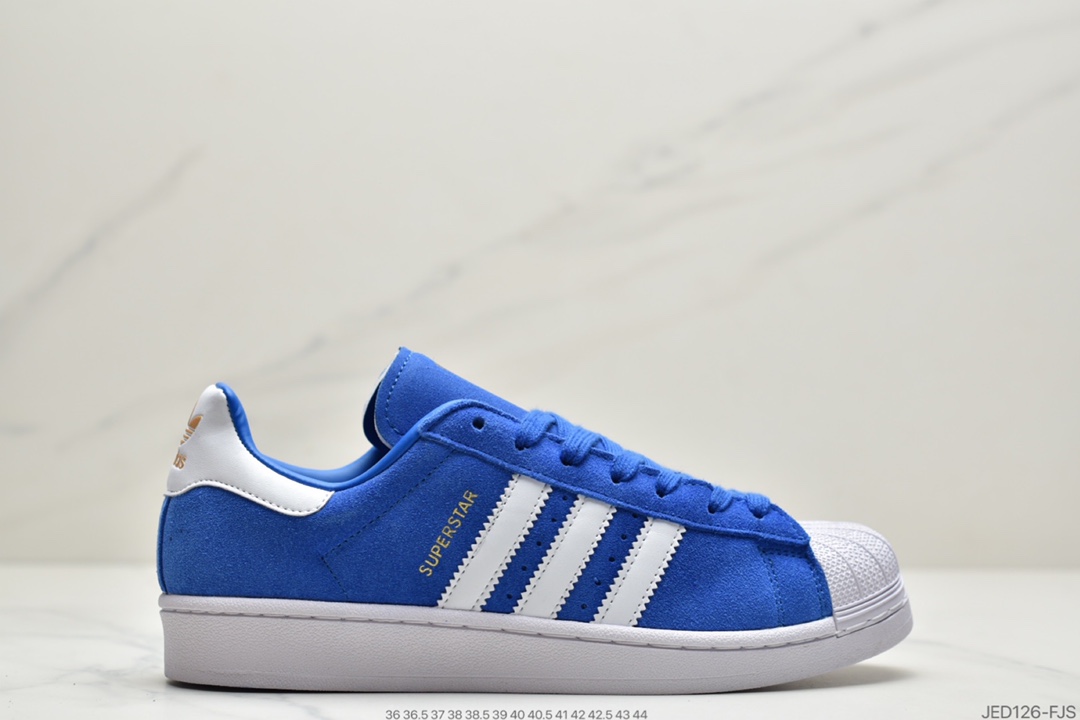150 阿迪达斯Adidas Superstar  贝壳头 翻毛三叶草经典百搭休闲运动板鞋 G25964