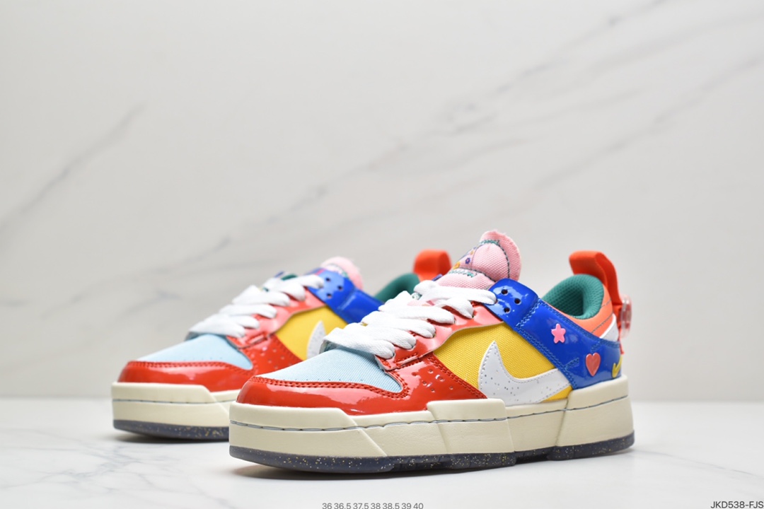 160 耐克 DUNIKE 解构 白蓝黑色 低帮  Nike DuNIKE Low Disrupt 解构风格 DJ5063-414