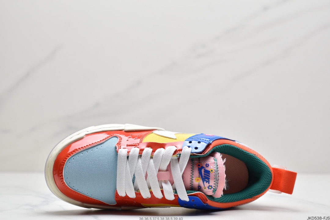 160 耐克 DUNIKE 解构 白蓝黑色 低帮  Nike DuNIKE Low Disrupt 解构风格 DJ5063-414