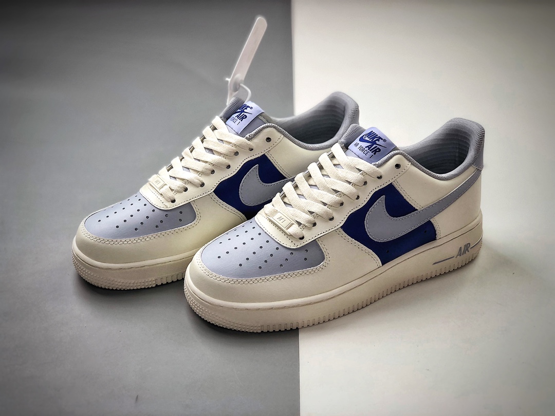 200 Air Force 1 Low ’07 奶白蓝原楦头原纸板 AQ3778-988