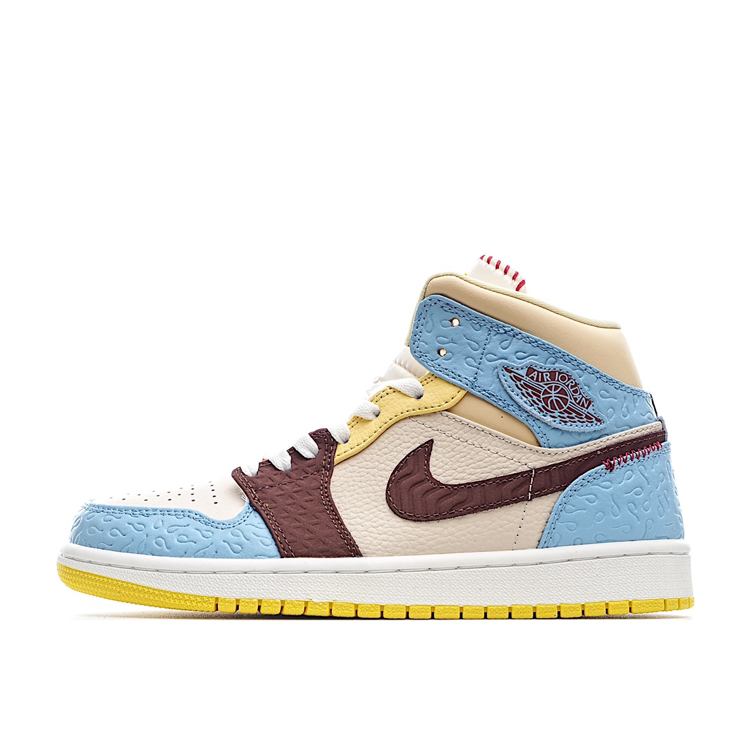 H5 新货 市面唯一天花板级别 Air Jordan 1 MiD 非洲风情