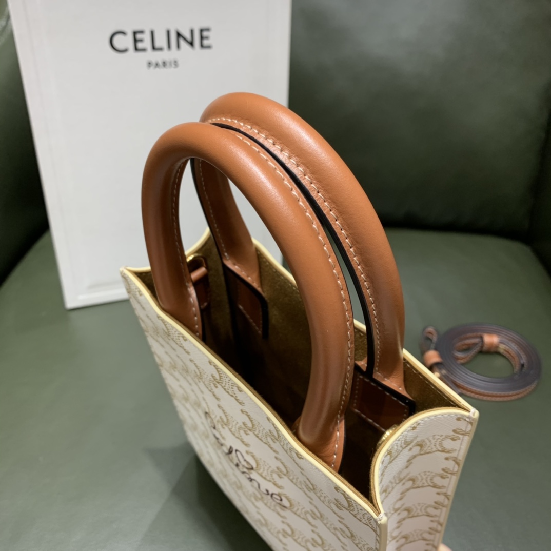 Celine思琳 Mini Cabas Tote Bag 194372白花