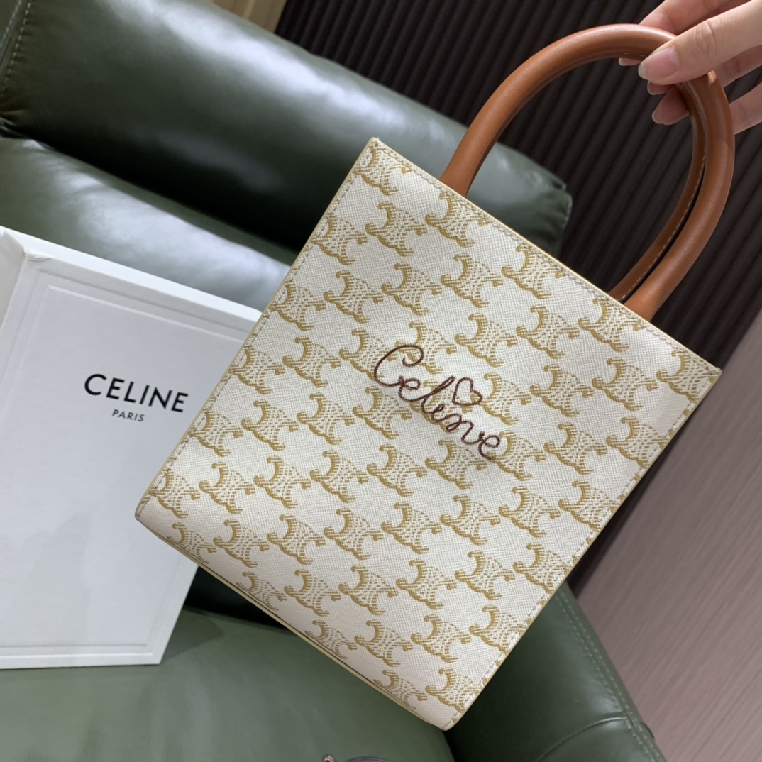 Celine思琳 Mini Cabas Tote Bag 194372白花