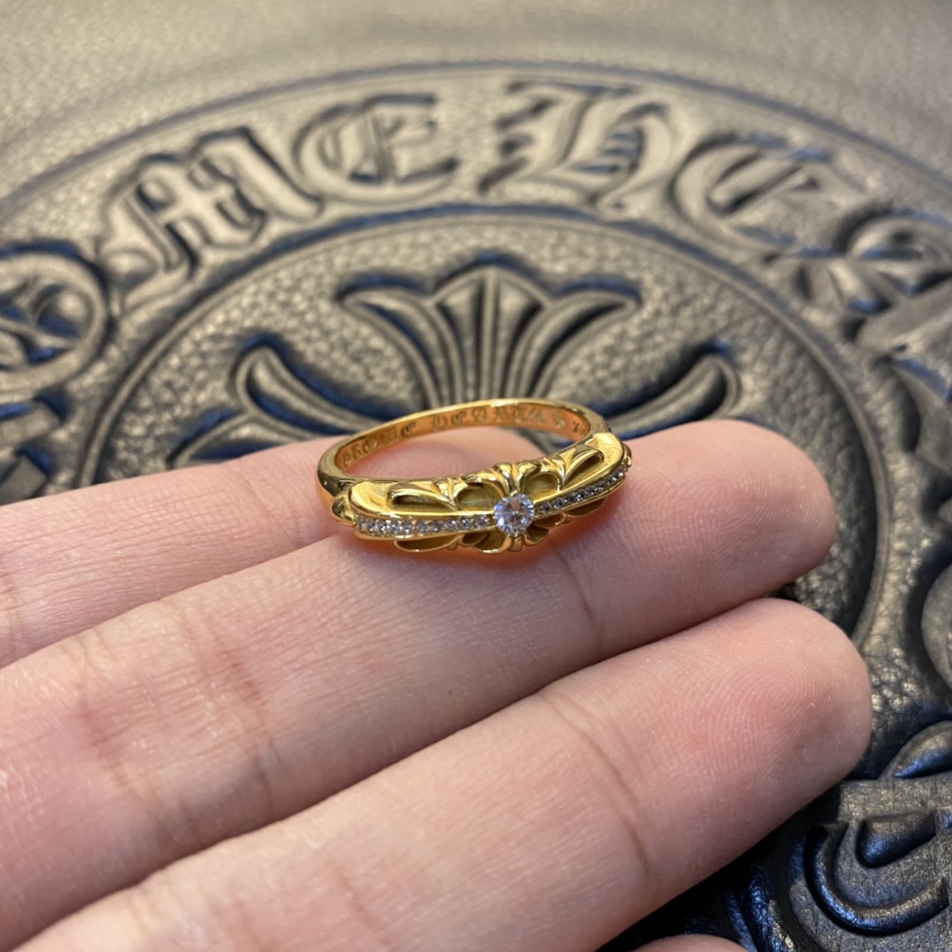 Gold-plated custom with diamond setting