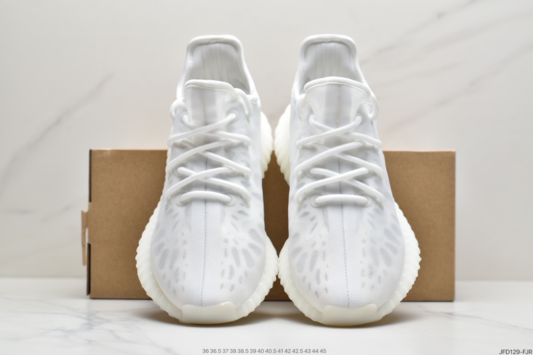 180  阿迪达斯Adidas Yeezy Boost 350 V2 Mono Pack”Clay”椰子百搭轻便爆米花中底休闲运动慢跑鞋“杏月橙”GW2870