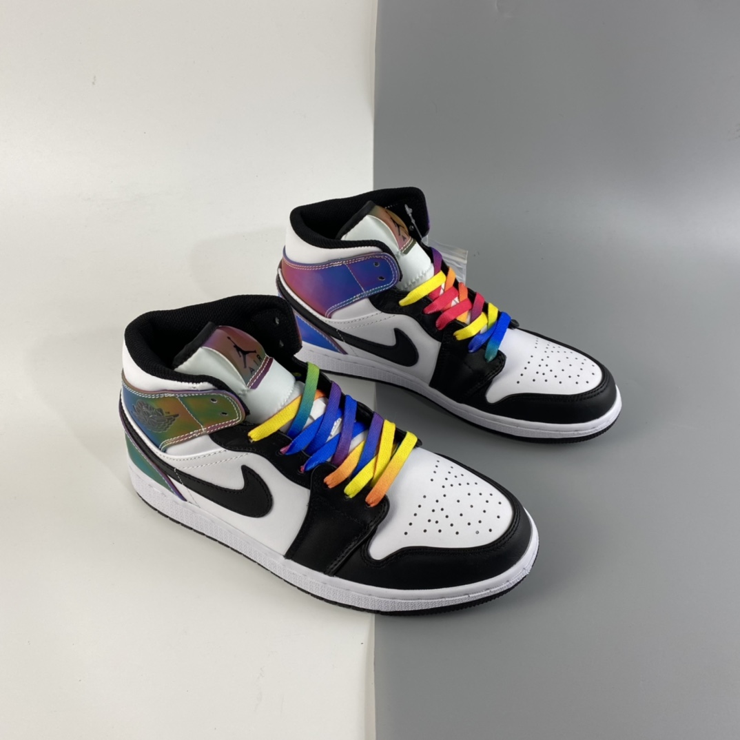 P240 Air Jordan 1 Mid AJ1 乔1 中帮百搭休闲运动板鞋  DM7802-100