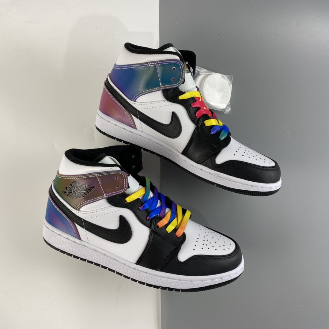 P240 Air Jordan 1 Mid AJ1 乔1 中帮百搭休闲运动板鞋  DM7802-100