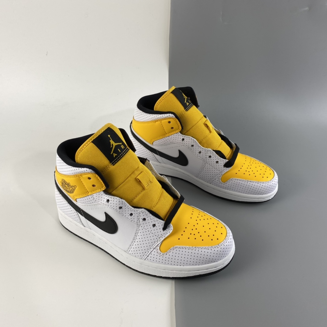 P260 Air Jordan 1 Mid AJ1 乔1 中帮百搭休闲运动板鞋 BQ6472-107